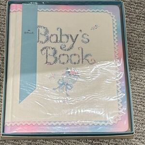 Hallmark Baby's Book with Blue and Pink Accents